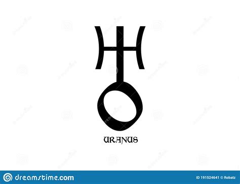 Planet Symbol Sign Of Uranus Symbol Illustration Of Astrology Planet