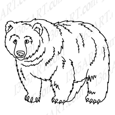 Grizzly Bear Line Drawing At Explore Collection Of