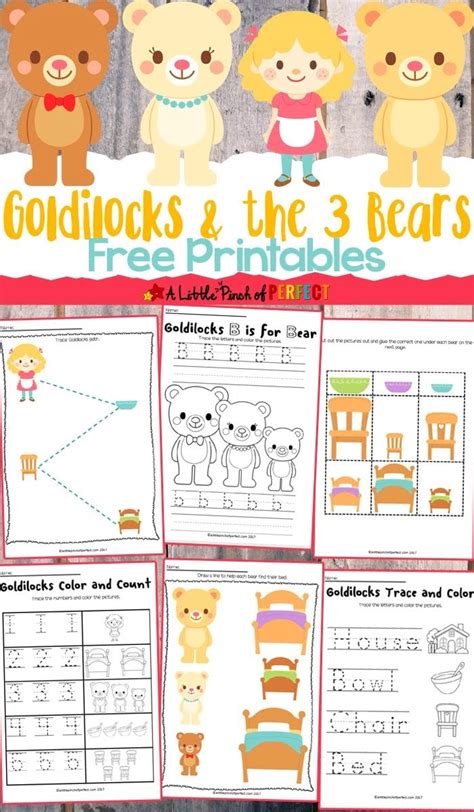 Free Printable Goldilocks And The Three Bears Story Sequencing Pictures