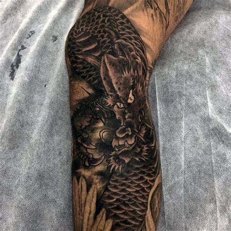 30 Dragon Leg Tattoo Designs For Men Masculine Ink Ideas