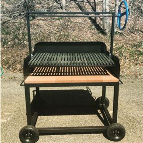 Usa Made 48 Argentine Wood Fired Parrilla Asado Grill Etsy Asado