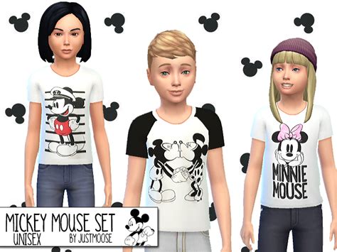 The Sims Resource Mickey Mouse Set