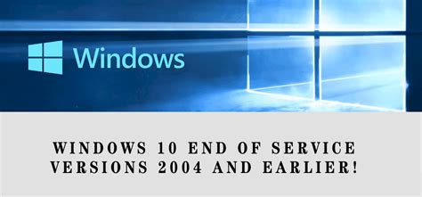 Windows End Of Support