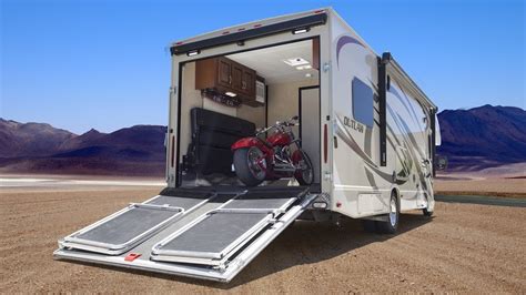 7 Photos Motorcycle Toy Hauler Camper And View Alqu Blog