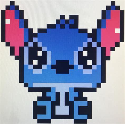 Disney Stitch Pixel Art