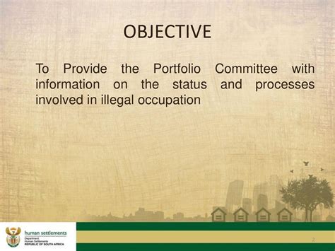 Portfolio Committee On Human Settlements Ppt Download