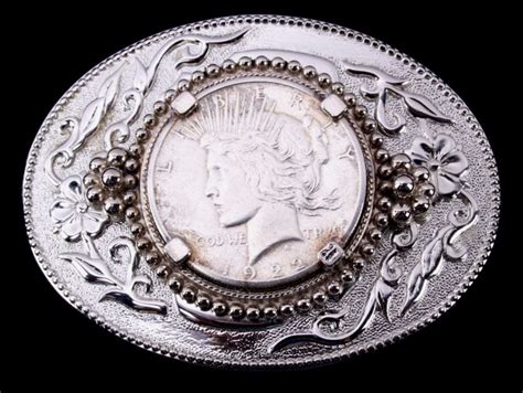 Liberty Peace Silver Dollar 1922 Belt Buckle