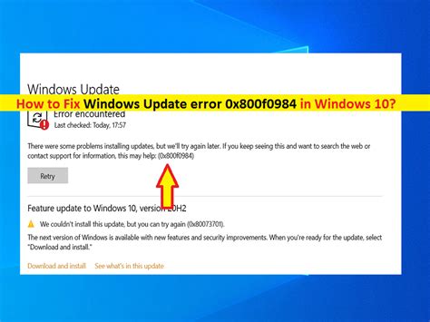 Comment Corriger Lerreur X F De Windows Update Dans Windows Tapes Techs Gizmos
