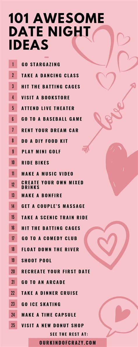 Great Date Ideas Creative Date Night Ideas Date Ideas For New Couples Romantic Date Night