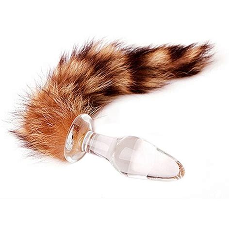 Funny Love Faux Fox Tail Butt Anal Plug Sexy Toy Romance Insert Adult