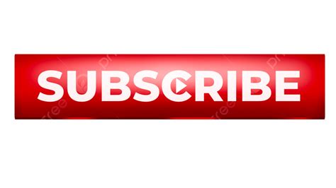 Subscribe Button 3d Transparent Png Red 3d Subscribe Button Label