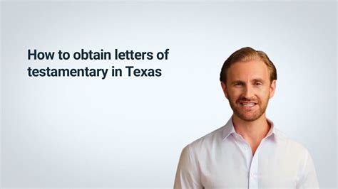 How To Obtain Letters Of Testamentary In Texas Youtube