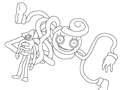 Mommy Long Legs Poppy Playtime Coloring Pages