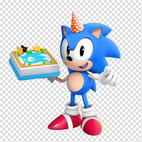 Free Download Classic Sonic Birthday Render Sonic The Hedgehog Holds