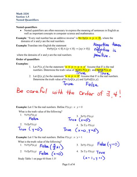 Discrete Mathematics Lecture 15 Nested Quantifiers Math 3336