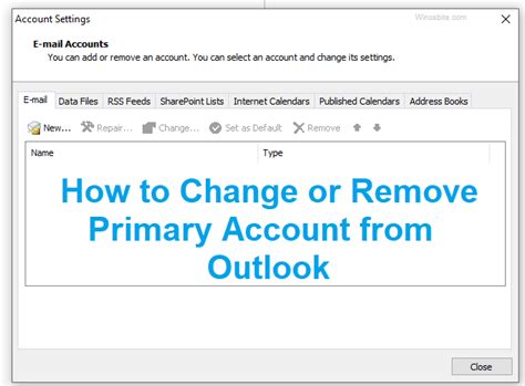 Change Default Outlook Email Account Bicycleoperf