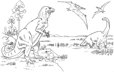 Malvorlagen von dinosauriern und drachen kostenlose ausmalbilder. Dino Rex Malvorlage - Kinder zeichnen und ausmalen