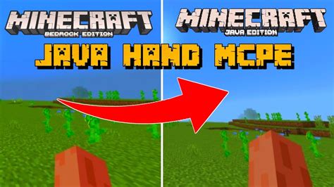 Java Hand MCPE Minecraft Java Mods For MCPE In Hindi YouTube