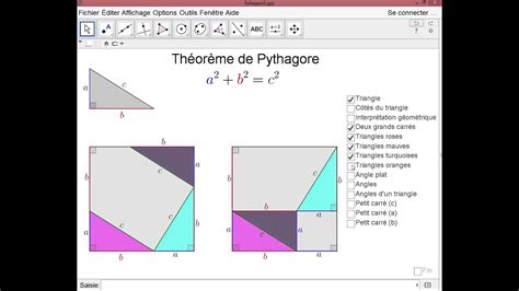 Démonstration Géométrique Du Théorème De Pythagore Youtube
