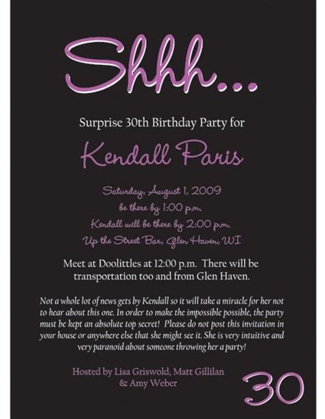 Free Printable Surprise Party Invitation Templates Printable