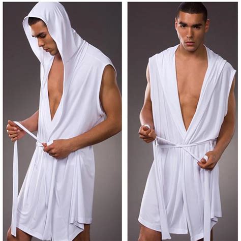Sexy Men Summer Silk Robe Gown Male Bathrobe Nightgown Men S Sleeveless