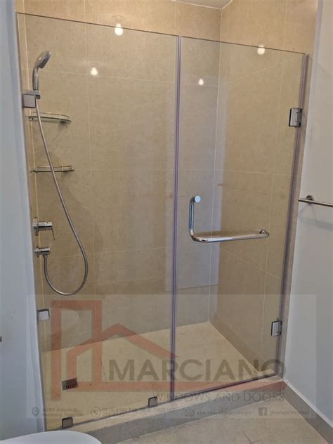 Shower Enclosure Frameless Swing And Sliding Tempered Glass Wall Mirror
