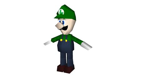 Luigi In Super Mario 64 3d Warehouse
