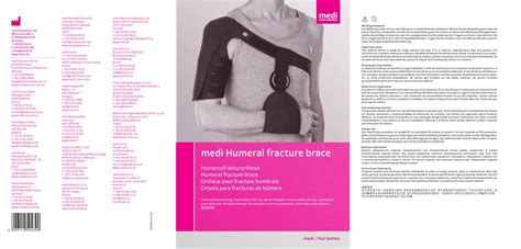Medi Humeral Fracture Brace Manual Pdf Download Manualslib