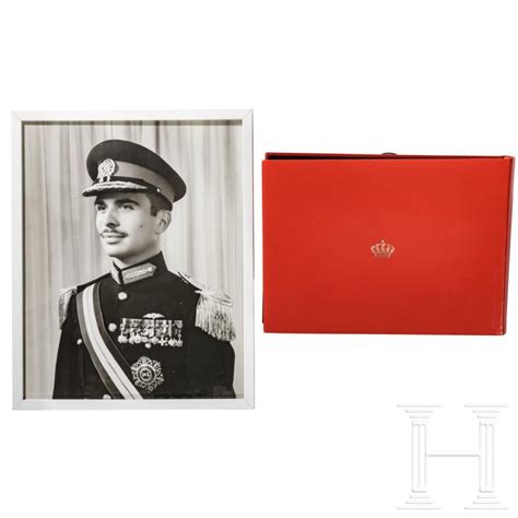 Sold Price King Hussein I Of Jordan A Photo A Photo Album