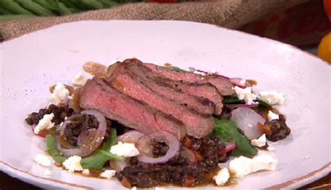Deans Healthy Steak With Lentils Recipe On Lorraine The Talent Zone