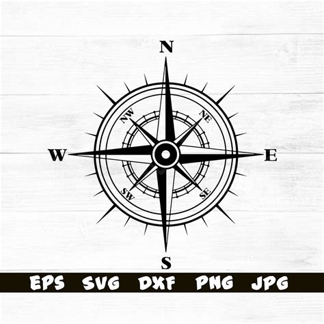 Compass Svg Compass Cut Files For Cricut Compass Digital Etsy