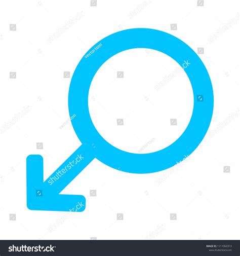 Gender Male Sex Sign Symbol Vector Stock Vector Royalty Free 1111060313 Shutterstock