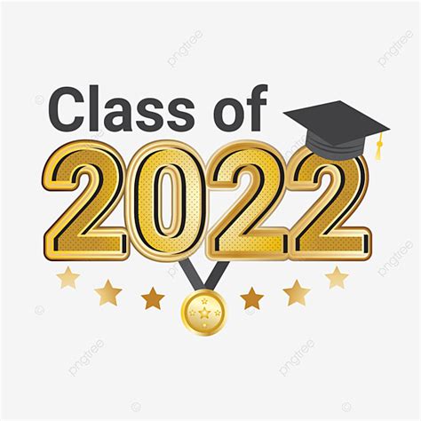 Graduate Class Of 2022 With Golden Color Golden Color Graduate Class