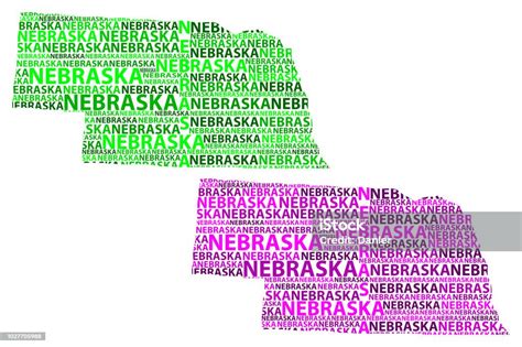 Vetores De Mapa De Nebraska Ilustração Vetorial E Mais Imagens De