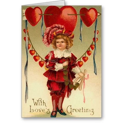 Victorian Valentines Day Card Zazzle Vintage Valentine Cards