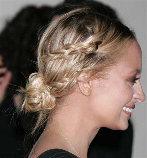 Just gather your hair into a low ponytail and create a small bun. Cute Bun Hairstyles For Short Hair