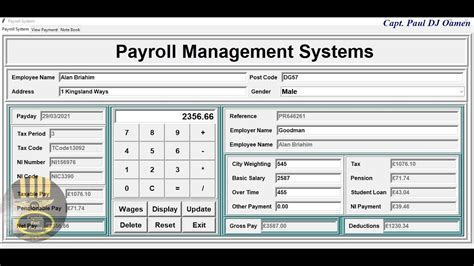 How To Create Payroll Management System With Mysql Database In Python