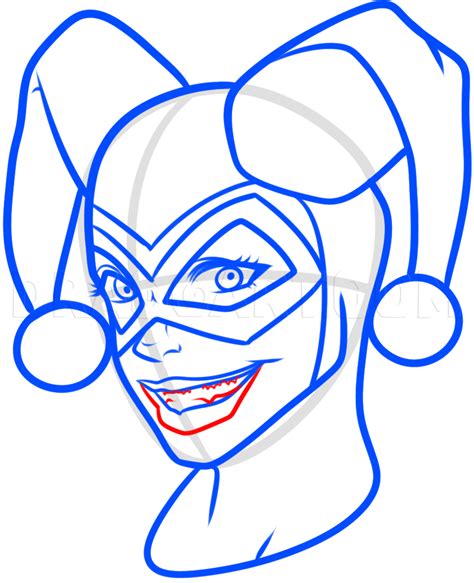 How To Draw Harley Quinn Step By Step Drawing Guide By Dawn Dragoart