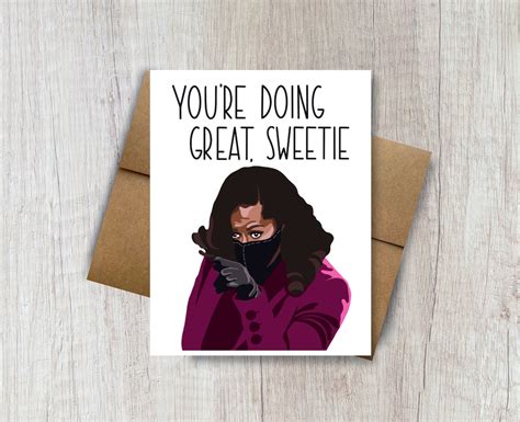 Youre Doing Great Sweetie Card Funny Michelle Obama Etsy