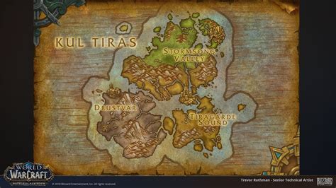 Trevor Rothman World Of Warcraft Battle For Azeroth Maps