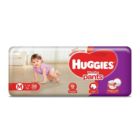 Buy Huggies Wonder Pants Medium M Size Baby Diaper Pants With Bubble