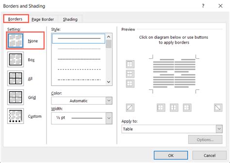 How To Remove Borders In Microsoft Word