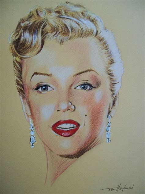 Drawing Of Marilyn MARILYN MONROE By TOMHEYBURN This Image First
