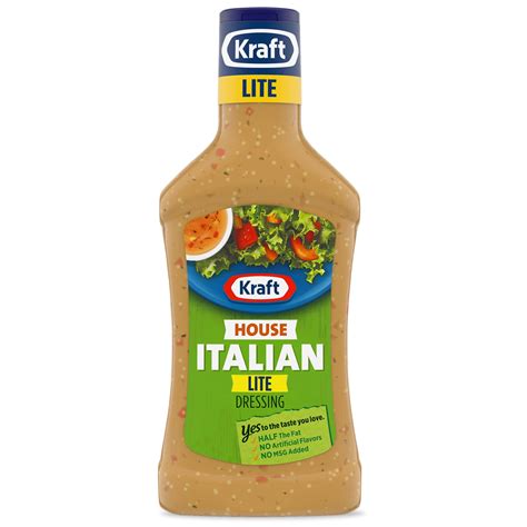 Kraft House Italian Lite Dressing 16 Fl Oz Bottle