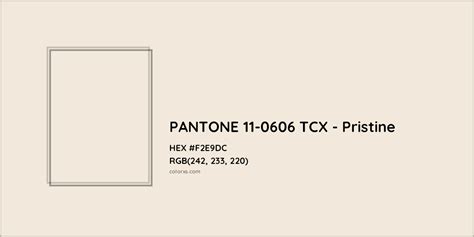 About Pantone 11 0606 Tcx Pristine Color Color Codes Similar