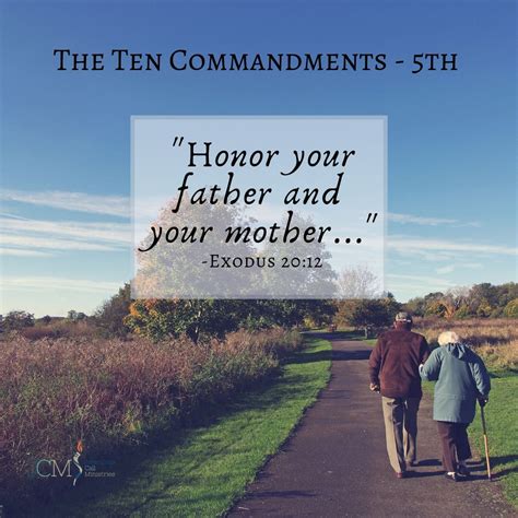 Revisiting The 10 Commandments The Fifth Commandment “honor Your