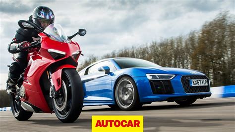 Drag Race Audi R8 Vs Ducati Panigale V4 Car Vs Bike