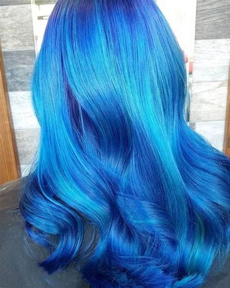 Dreamy Ombre Blue Hair Dyed Hair Blue Ombre Hair Color Dye My Hair