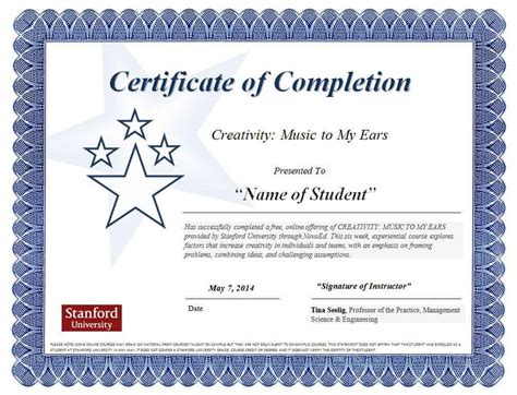 Certificate Of Completion Template Printable Printable Templates