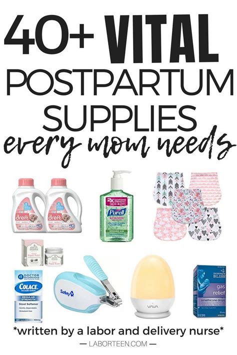 Postpartum Essentials For Mom And Baby 40 Items Baby Supplies